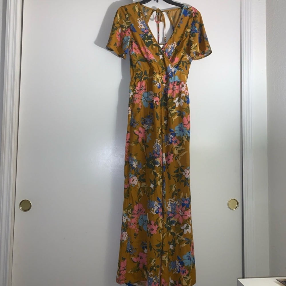 Band of Gipsies Floral Jumpsuit